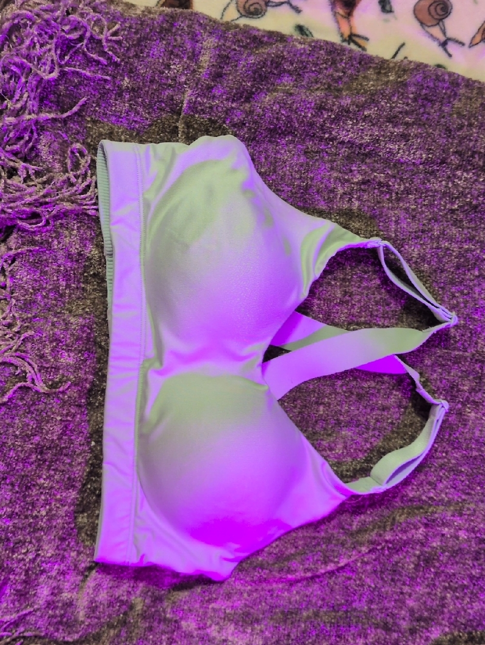 Calia Seamless Light Green Padded Sports Bralette